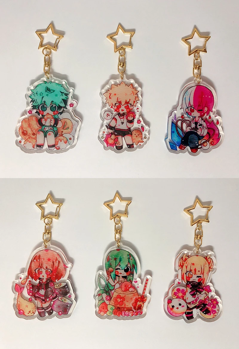 Аниме My Hero Academy Todoroki Shoto Midoriya izku Kaminari Denki Косплей настольная акриловая фигурка подвеска брелок игрушка