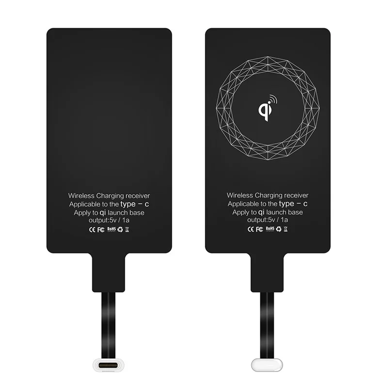 Qi Wireless Charging Receiver For iPhone 6 7 Plus 5s Micro USB Type C Universal Fast Wireless Charger For Samsung Huawei Xiaomi wireless car charger