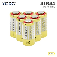 6 шт./лот 4LR44 первичные сухие батареи 476A L1325 6 В щелочные батареи для автомобиля дистанционного управления часы игрушка ошейник для дрессировки собак Прямая поставка