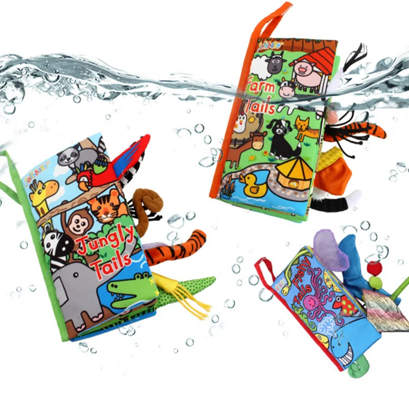 Тканевые книги ШУРШАЩИЕ мягкие игрушки для малышей милые животные для малышей для раннего развития Обучающие Развивающие книги