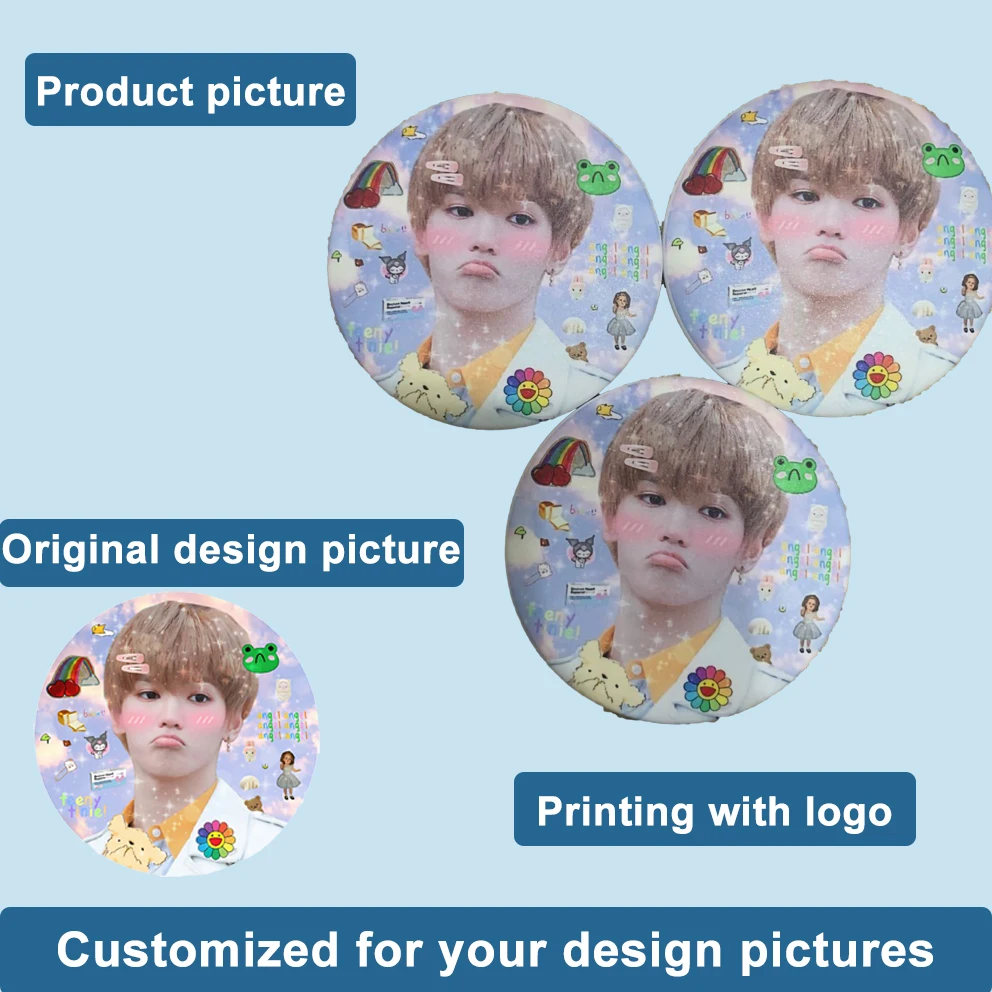 

10pieces Customized Pin Buttom Kpop Idol Cheering Gift Tinplate BadgeSuga Taeyong Yuta Jungwoo Jaehyun Yeosang