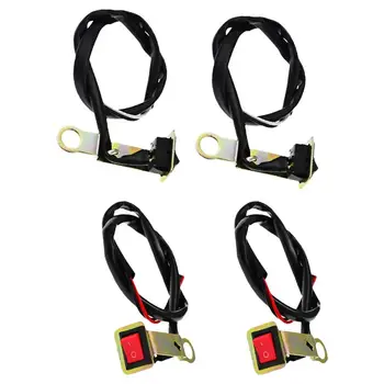 

4pcs LED Light Switch Useful Durable Waterproof Sturdy Replacement ON OFF Switch for Motorbike