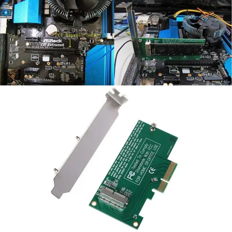 Адаптер для PCI-E 4X 16X для 2013 для MacBook Air A1465 Pro A1398 retina SSD конвертер
