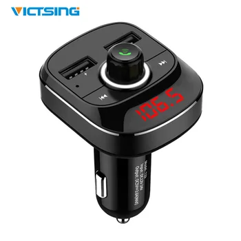 

VicTsing Car Bluetooth Wireless FM Transmitter Fast Charging Dual USB Port FM Radio Adapter USB Port Hands-free MP3 Player Radio