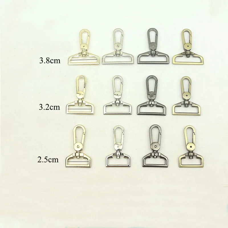 20pc 25/32/38mm Bags Belt Strap Metal Buckle Carabiner Snap Hook Lobster Clasps Dog Collar Clasp DIY Leathercraft Accessory