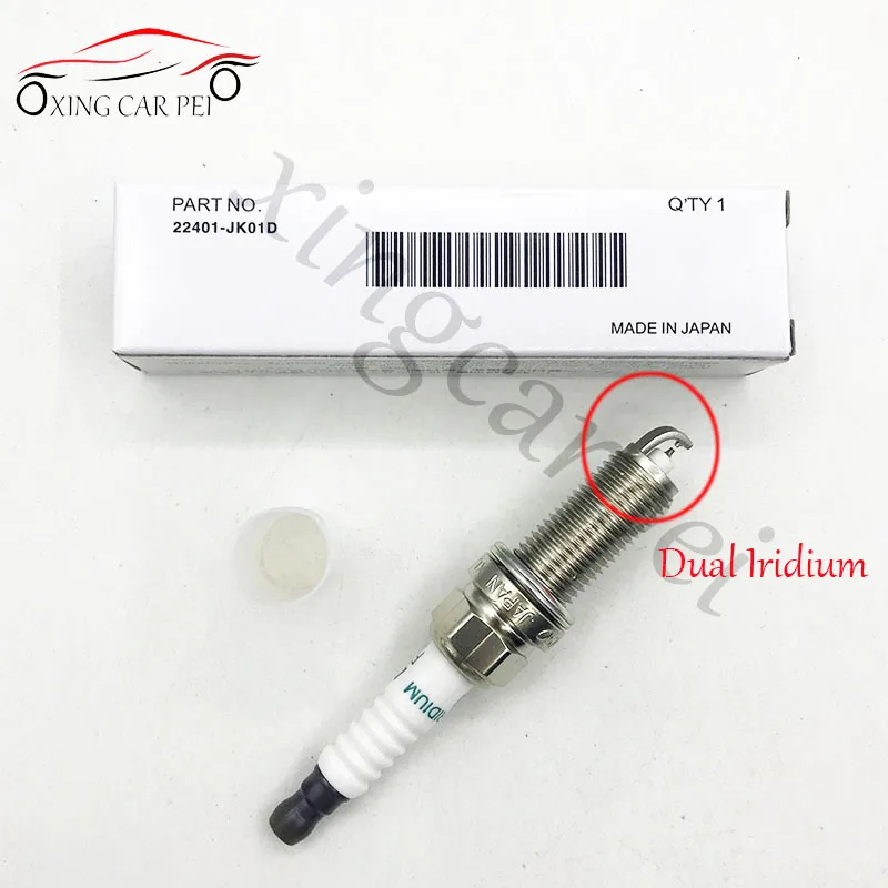 6 шт FXE24HR11 22401-JK01D двойной иридиевая Свеча зажигания для Nissan 370Z Infiniti Q70 QX50 3 7 FXE24HR-11 3457