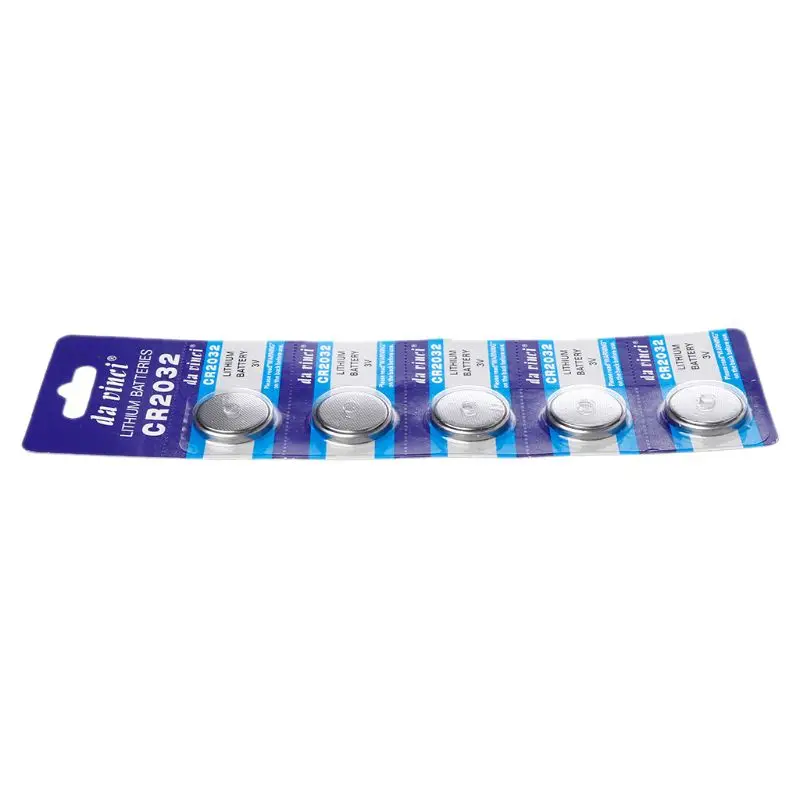 5 шт. Кнопочная батарея 3 в CR2032 BR2032 DL2032 ECR2032 сотовая монета литий-ионная батарея продвижение часы компьютер светодиодный свет электр