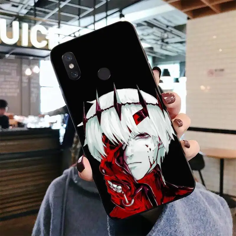 FHNBLJ Tokyo Ghoul Trendy Anime Kaneki Ken Phone Case for Xiaomi mi 9 8 10 5 6 lite F1 SE Max 3 2 mix 2s