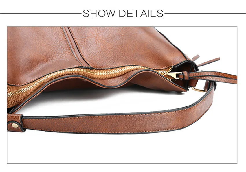 Sac à main vintage marron femme en cuir concepteur à bandoulière bolso mujer