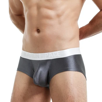 

Sexy Underwear Men Boxer Cueca Male Panties Breathable fashion Boxer Homme Sexy Boxer Men U convex pouch silk trunk