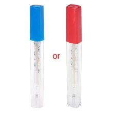 1pc appareil de mesure de la température corporelle aisselle verre mercure mercure plastique thermomètre soins de santé à domicile grand écran