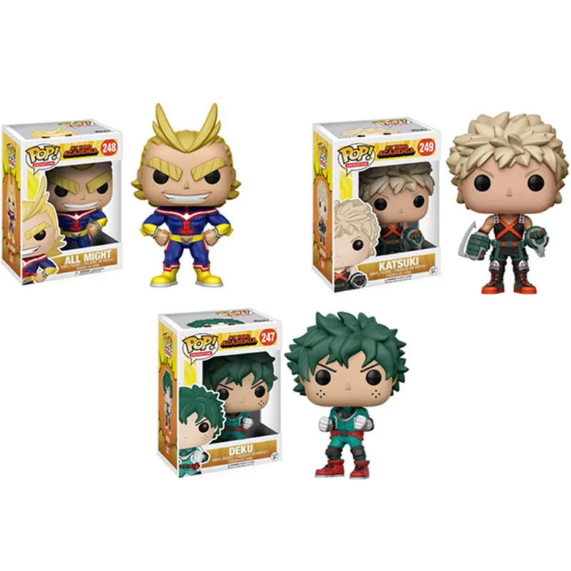 Funko Pop My Hero Academy: ALL-MINHT, катсуки, деки коллекции подвижная фигурка-модель игрушки виниловые куклы