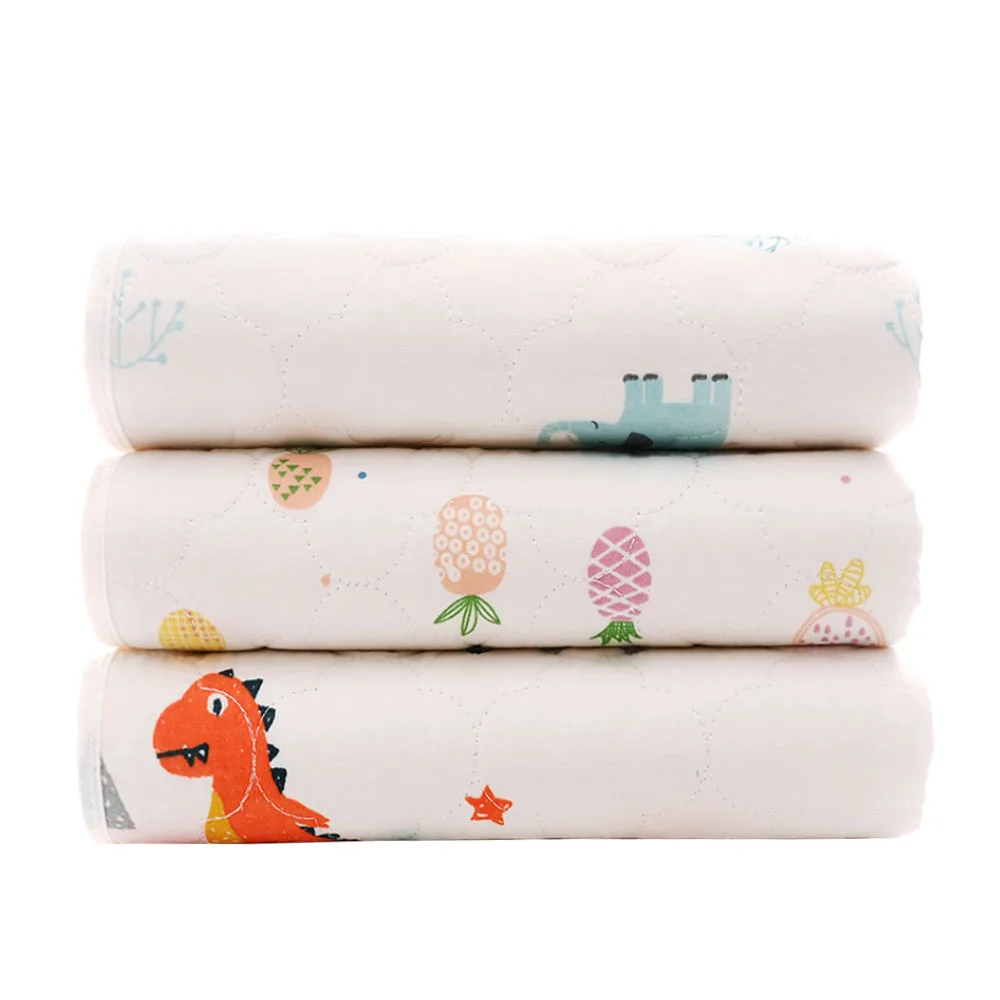 Best Waterproof Mattress Cartoon Changing Pad Floor mats Cushion Reusable Diaper Baby Changing mat Infants Portable Foldable Washable