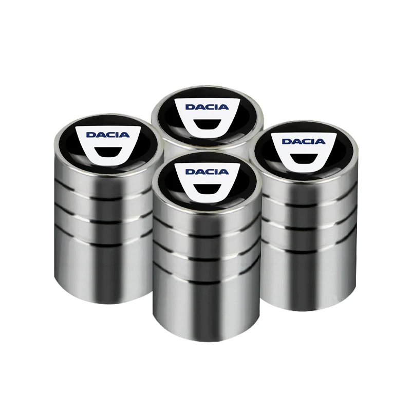 

4x high quality Auto Valves Wheel Tire Stem Air Covers Tyre Caps Case For Dacia Duster Logan 2 Mcv Sandero Stepway Car Styling