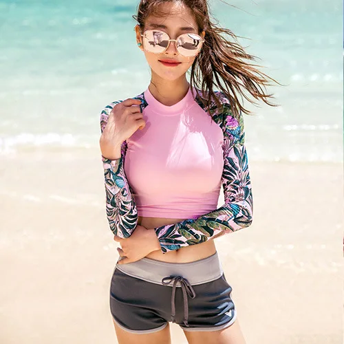 

South Korea New Style Diving Suit Women's Split Type Swimsuit Long Sleeve Snorkeling Suit Surfing Jellyfish Clothes Trousers