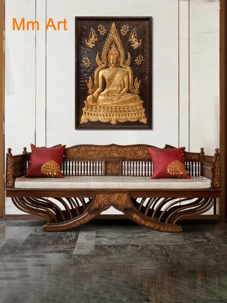 SoutheastAsianStyleFurnitureChineseClassicalSolidWoodArhatBed