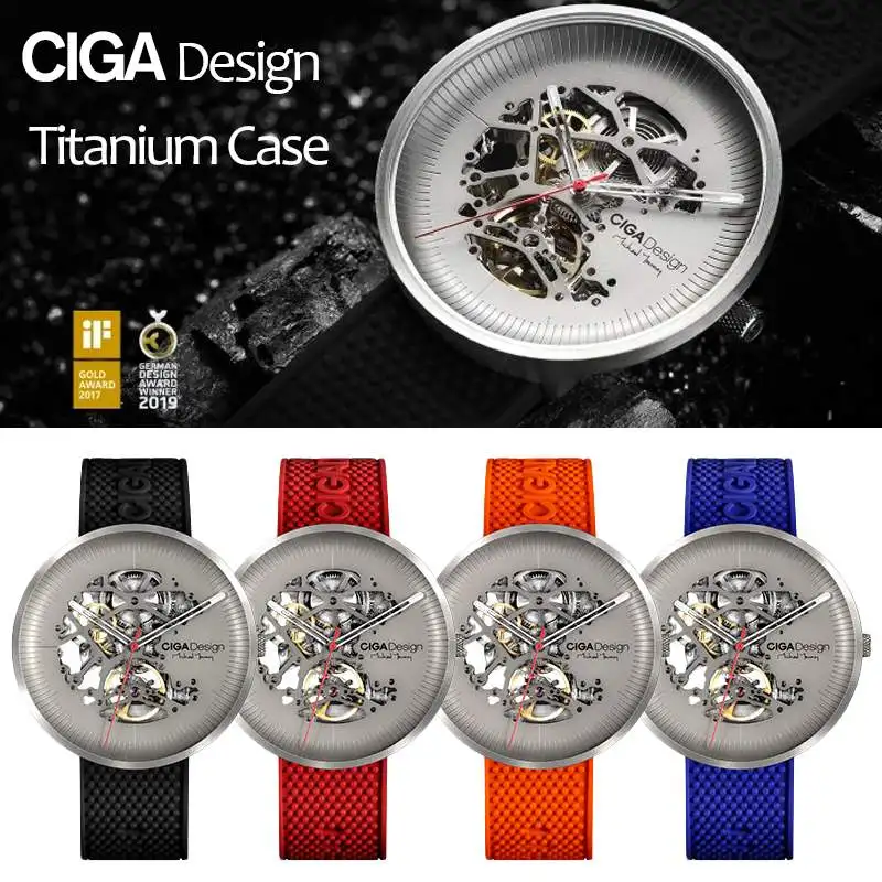 

CIGA DESIGN CIGA Watch MY Series Titanium Edition Automatic Hollow Mechanical Watch Women Men's FASION Watch