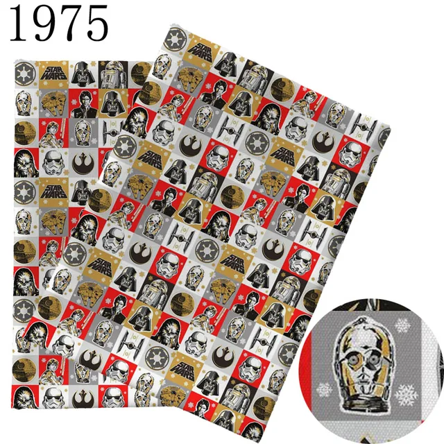 Half Yard 45X145Cm Csillagok Háború Karakter Szövet Nyomtatott Poliészter Pamut Diy Anyag Párna Kalap Kanapé Maszk Kézműves 1978 - Image 3