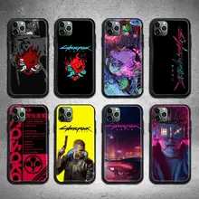 Jogo cyberpunks caso de telefone para iphone 12 11 pro max mini xs max 8 7 6s plus x 5S se 2020 xr capa