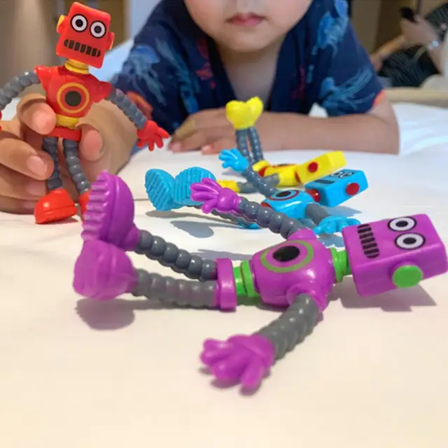 Creative Wire Robot Twisted And Deformed Ever-Changing Villain Doll Fun Decompression Tricky Childrens Toy Gift Boys Funny Toys 5