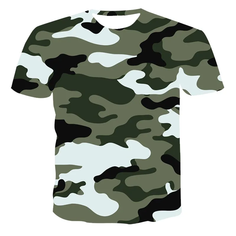 

The Fashion Leisure Popular New Camouflage Design 3D Printing T-shirt Men's Versatile T-shirt Personality Round Neck 2020xxs-6xl