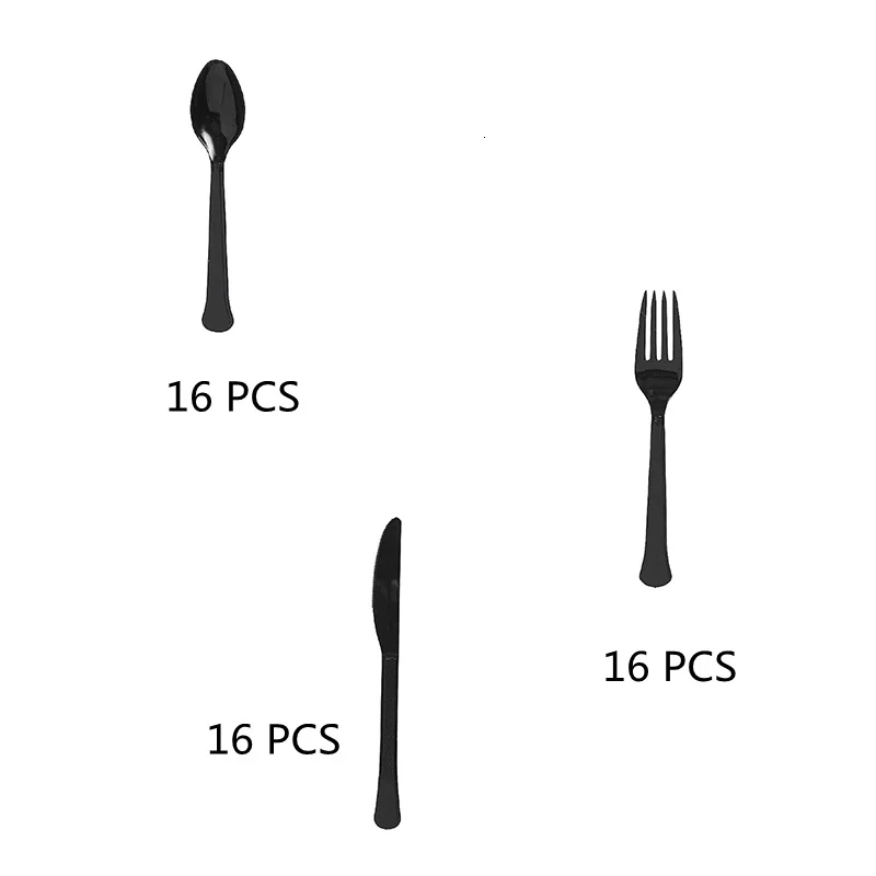 21 Birthday Disposable Tableware Party Supplies Birthday Party Decorations Adult Black and Gold Decorations Paper Straws Plates
