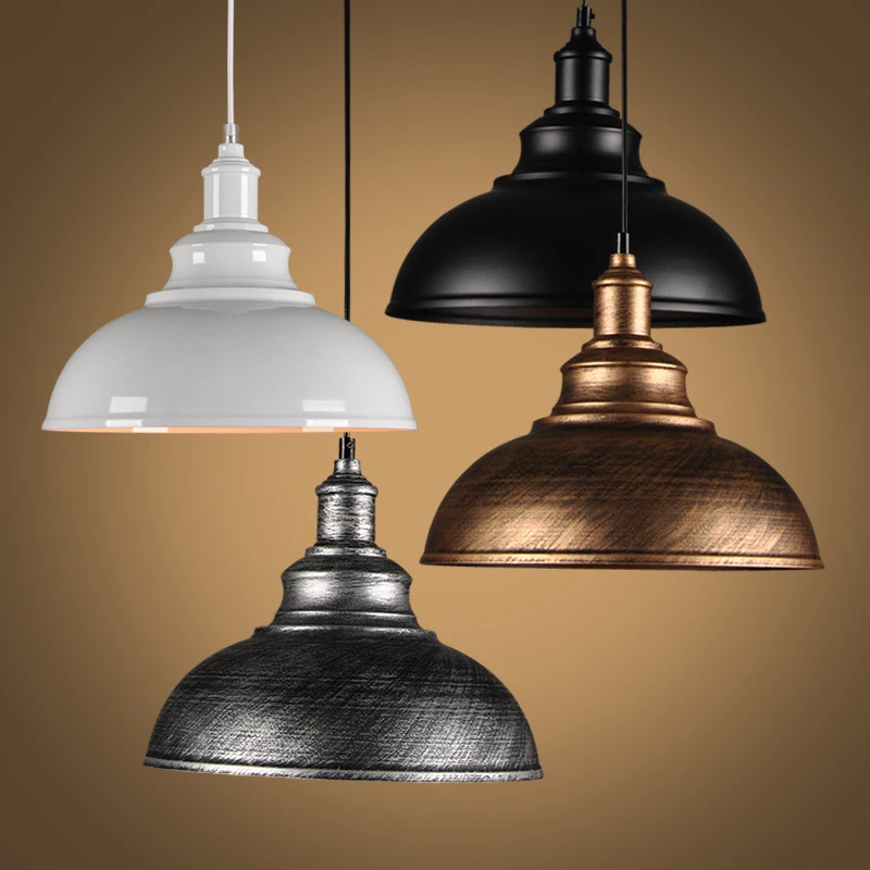 

Vintage Pendant Lights Industrial Pendant Lamp Loft Bronze Color Iron Hanging Lights For Restaurant Dining Room Study Hanglamp