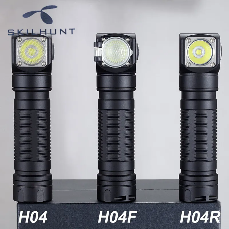 Налобный фонарь Skilhunt H04 H04R H04F Cree светодиодный фонарик с двумя настраиваемыми UI