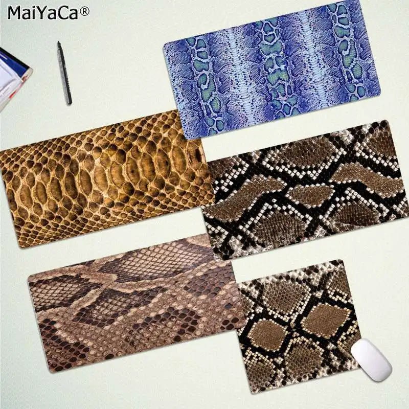 MaiYaCa персонализированные крутые модные змеиная текстура резиновая мышь прочный Настольный коврик для мыши резиновый ПК компьютерный игровой коврик для мыши