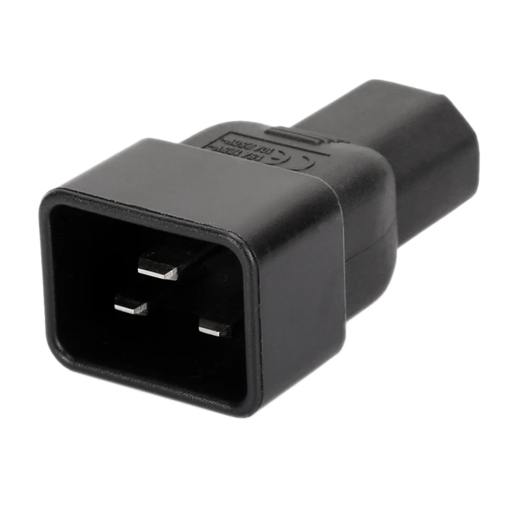 IEC 320 C20 3-Pin To C13 3-Pin Female Plug Power Supply Converter Adapter