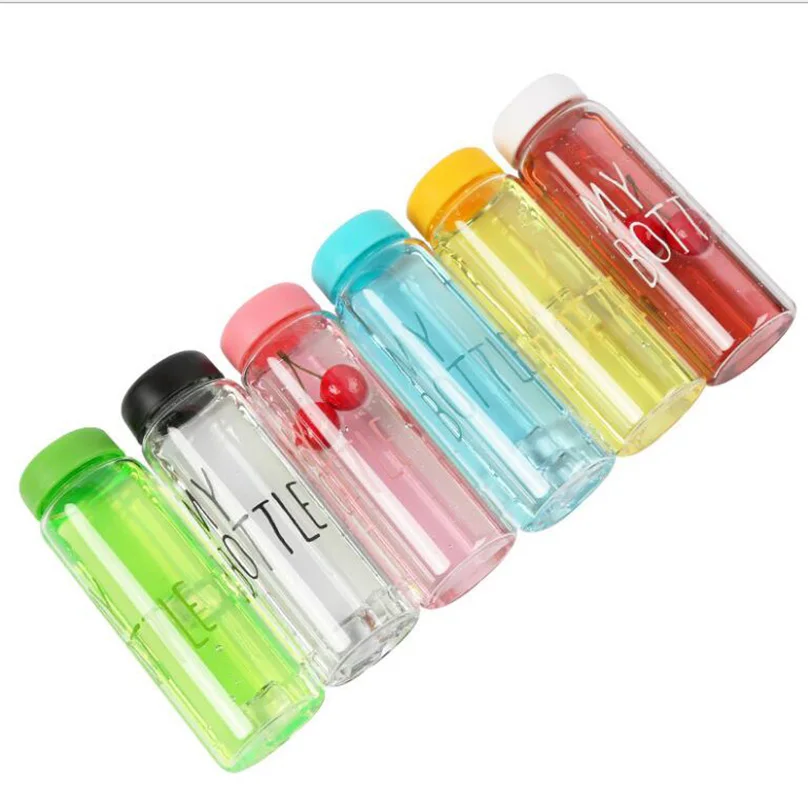 

Candy Colors Unbreakable Frosted Leak-proof Plastic kettle 550mL BPA Free Portable Water Bottle for Travel Yoga Running C