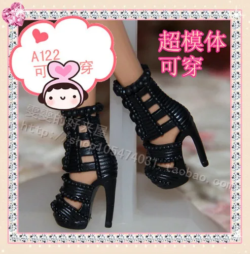 1/6 Doll Shoes Mix style High Heels Sandals Boots Colorful Assorted Shoes Accessories For Barbie Doll Baby Xmas DIY Toy 6