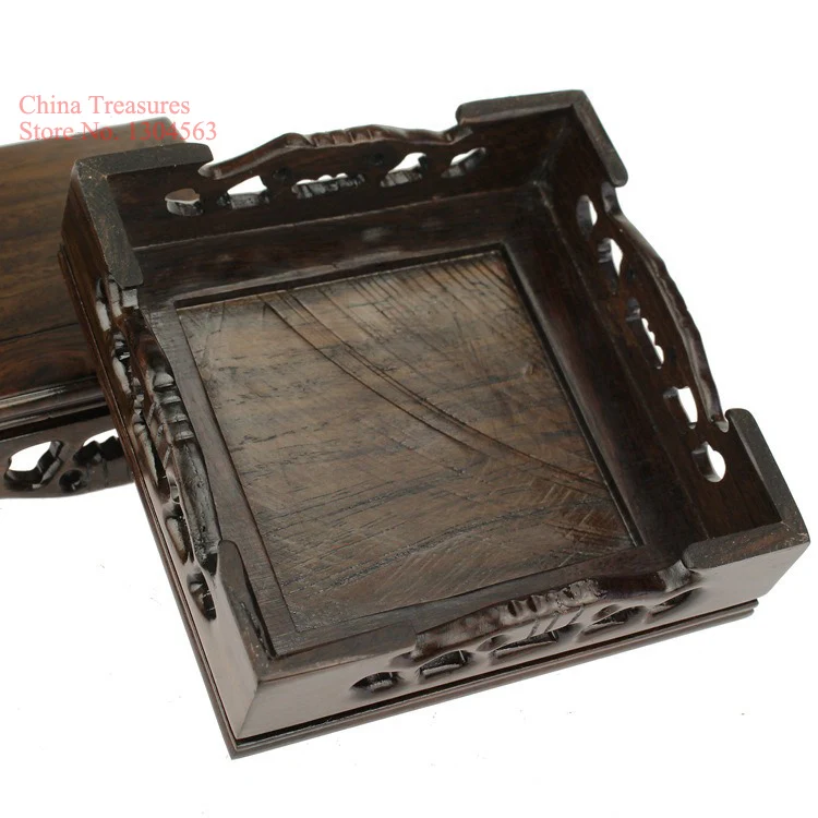 Малый размер, Китайская печать штамп стенд квадратный чайный горшок деревянная База держатель канцелярские принадлежности