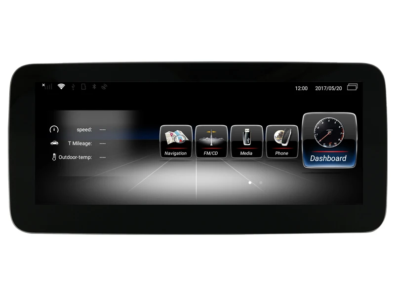 Excellent AVGOTOP Big screen Android 7.1/Android 9.0 GPS Car Radio DVD Player for MERCEDES-BENZ C-class W204/S204 2014-2017 (NTG5.0) 2