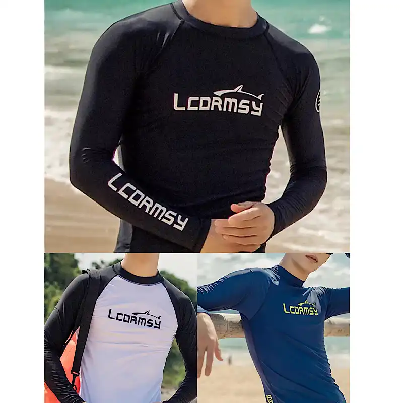 mens long sleeve swimwear