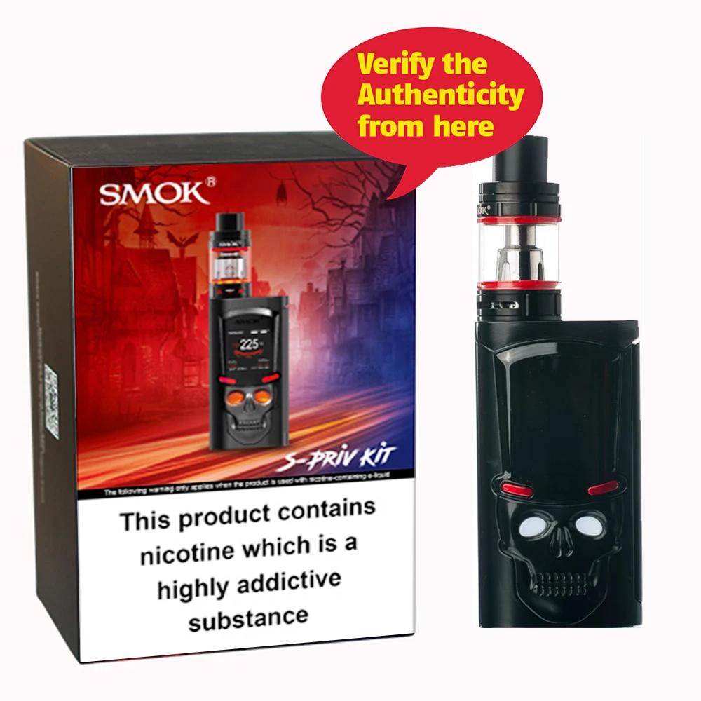 SMOK электронная сигарета S Priv Kit 220W коробка мод Vape E кальян испаритель TFV8 Big baby POD бак