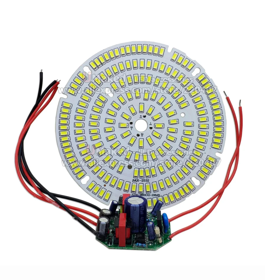 3/5/7/9/12/15/18/24/36w 5730 Smd Light Board Led Lamp Panel For Ceiling + Ac100240v Led Power