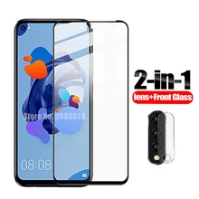 Vidrio de Cámara 2 en 1 para huawei nova 5 t Protector de pantalla de cristal de lente protectora en nova 5 t t5 nova 5 t YAL-L21 película de seguridad de haiwei(China)