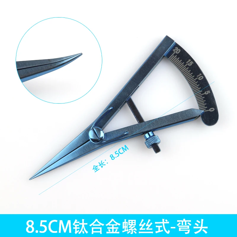 Titanium /Stainless steel 20mm Castroviejo Caliper Ophthalmic Surgical Instrument Titanium /Stainless steel 20mm Castroviejo Caliper Ophthalmic Surgical Instrument