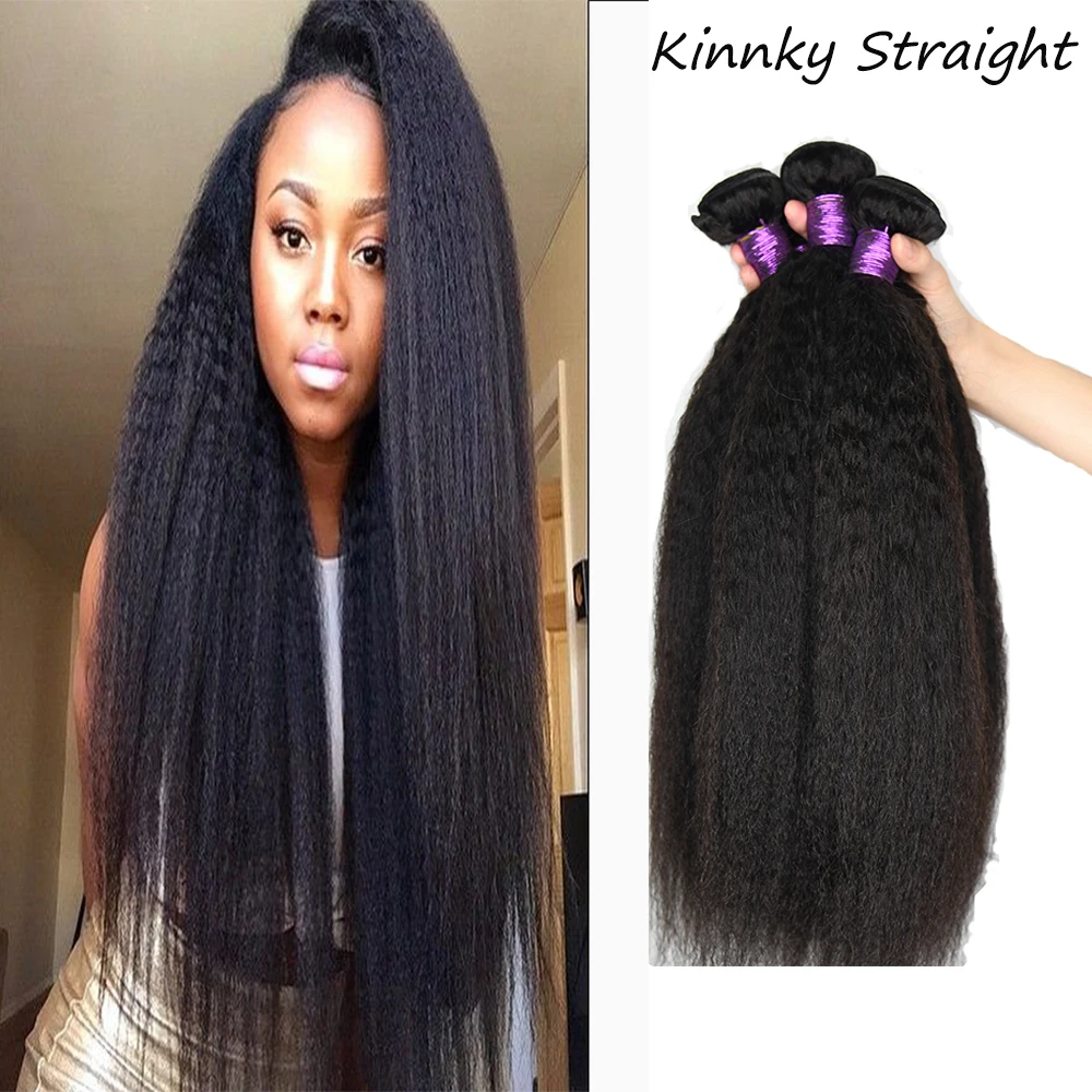 

Paruks Kinky Straight Hair Brazilian Virgin Hair Weave BundlesÂ 100% Unprocessed Human HairÂ Extensions 8-40â€