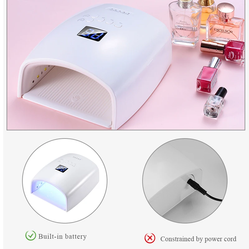 

New UV Lamp For Manicure LED Nail Dryer Lamp Sun Light Curing All Gel Polish Drying UV Gel USB Smart Timing Nail Art Tools