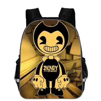 

Bendy And The Ink Machine Backpack For Children School Bags Cartoon Game Printing Book Backpack Daily School Backpacks