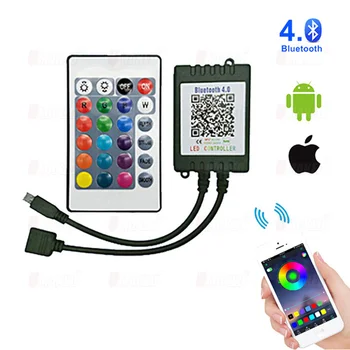 

DC5V 12V 24V Bluetooth Wireless WiFi Controller,RGB/RGBW IR RF LED Controller for 5050 WS2811 WS2812B Pixel led strip