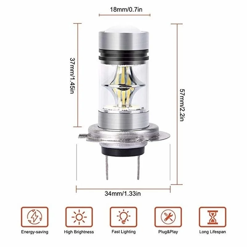 Светодиодный Белый высокой мощности 100W Max КРИ чипы светодиодный лампы для HyundaiH7
