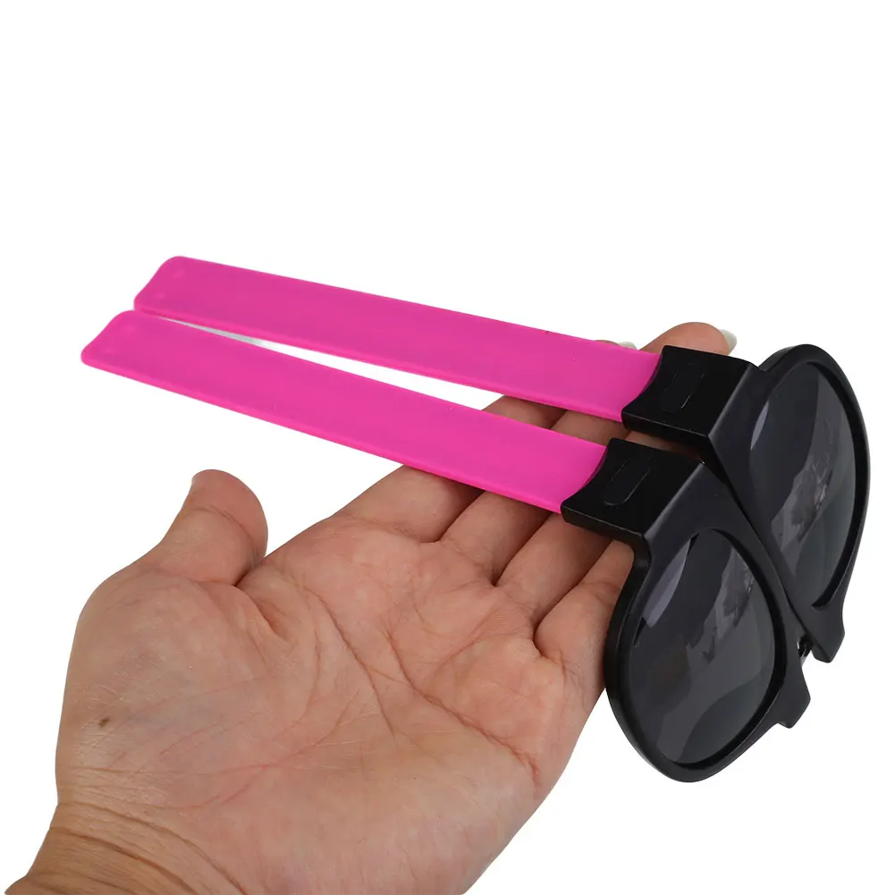 Открытый Унисекс Pops Slap Snap Браслет солнцезащитные очки лето UV400 забавные женские