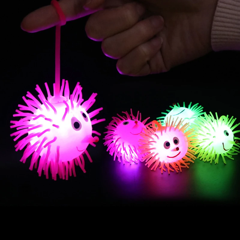 

Glow In The Dark Kids Toy Decompression Anti Stress Flash Ball Light Flash Glowing Toys LED Stars Shine In The Dark Kids Toys E