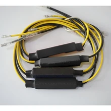 4 pçs 12v motocicleta transformar a luz do sinal de piscamento adaptador fixação indicador erro led decodificador lâmpada led cancelador lâmpada nevoeiro resistor