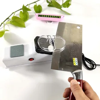 

OHFIN 1PCS Professional Electric kitchen Knife Sharpener Motorized Rotating Sharpening Stone Tool Home Knife Sharpener