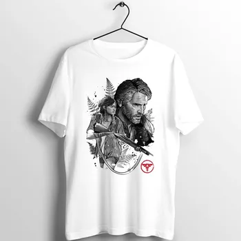

The Last of Us Joel and Ellie Unisex Men Women T Shirt Artwork Printed Tee simple basic loose leisure harajuku clothing