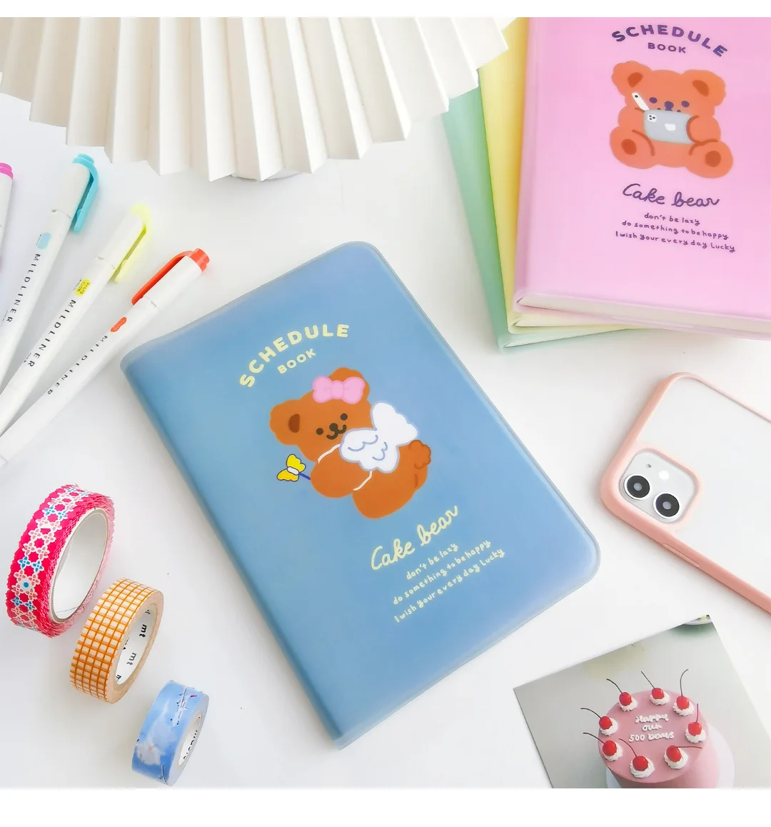 Pastel Bear Diary Organiser - 22 - Kawaii Mix